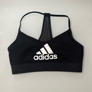 ADIDAS BLACK SPORTS BRA